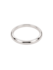 Statement bangle small - zilver