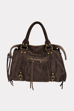 Icon Bag Suede - Dark Brown