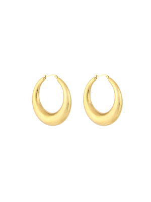 Basic oval hoops - goud