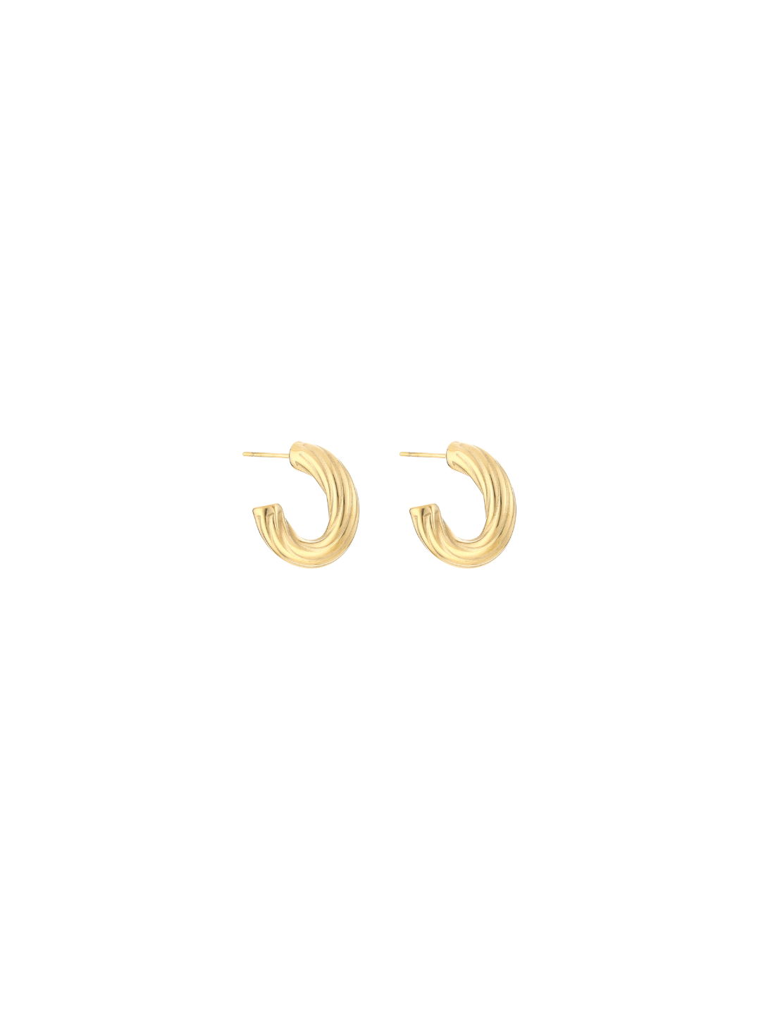 Mini-Swirl-Ohrringe - Gold