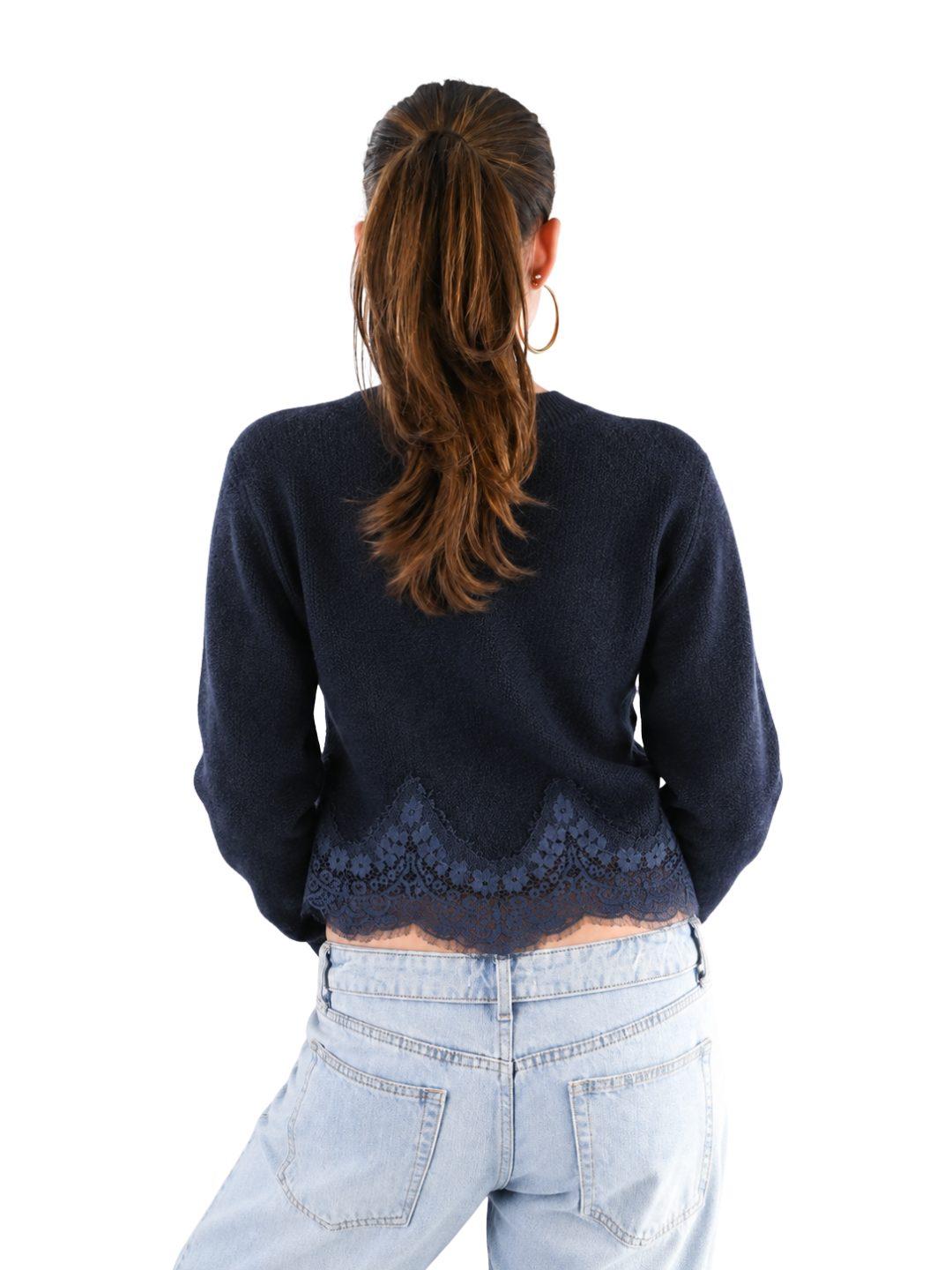 Lace knit - navy