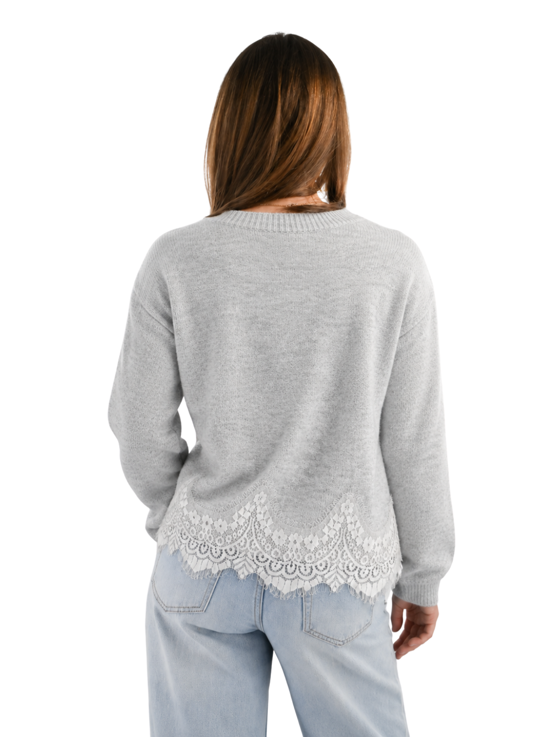 Lace knit - grijs