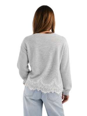 Lace knit - grijs