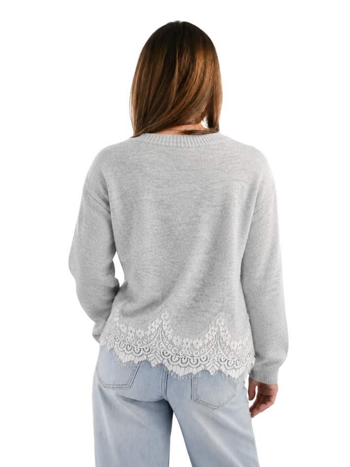 Lace knit - grijs