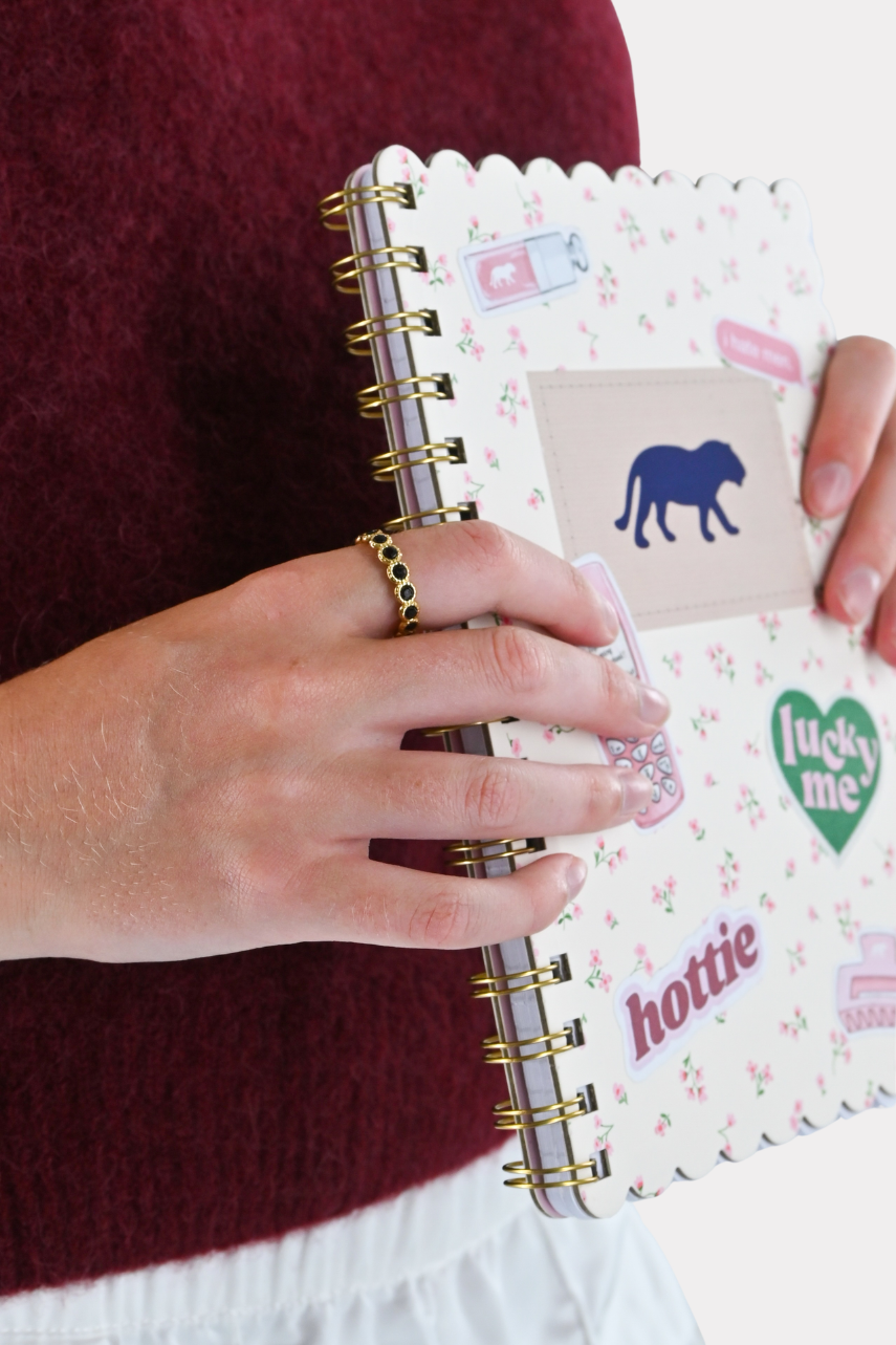 Back 2 school ring - bruin/goud