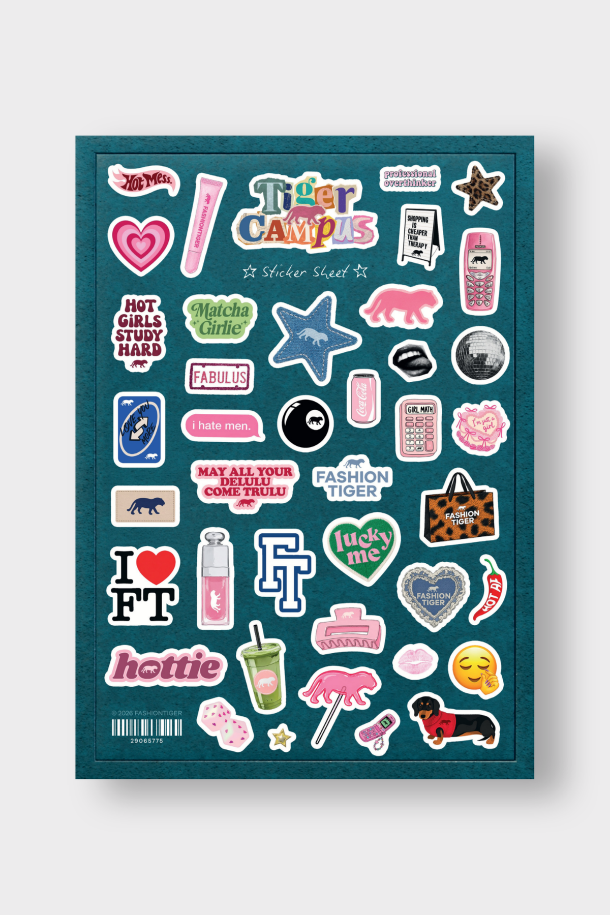 Sticker Sheet 'Tiger Campus'