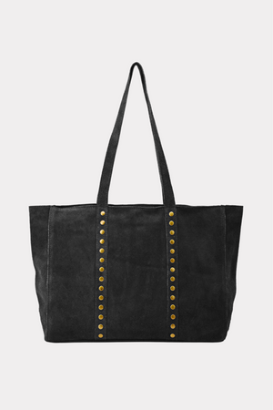 Nieten-Tasche - schwarz