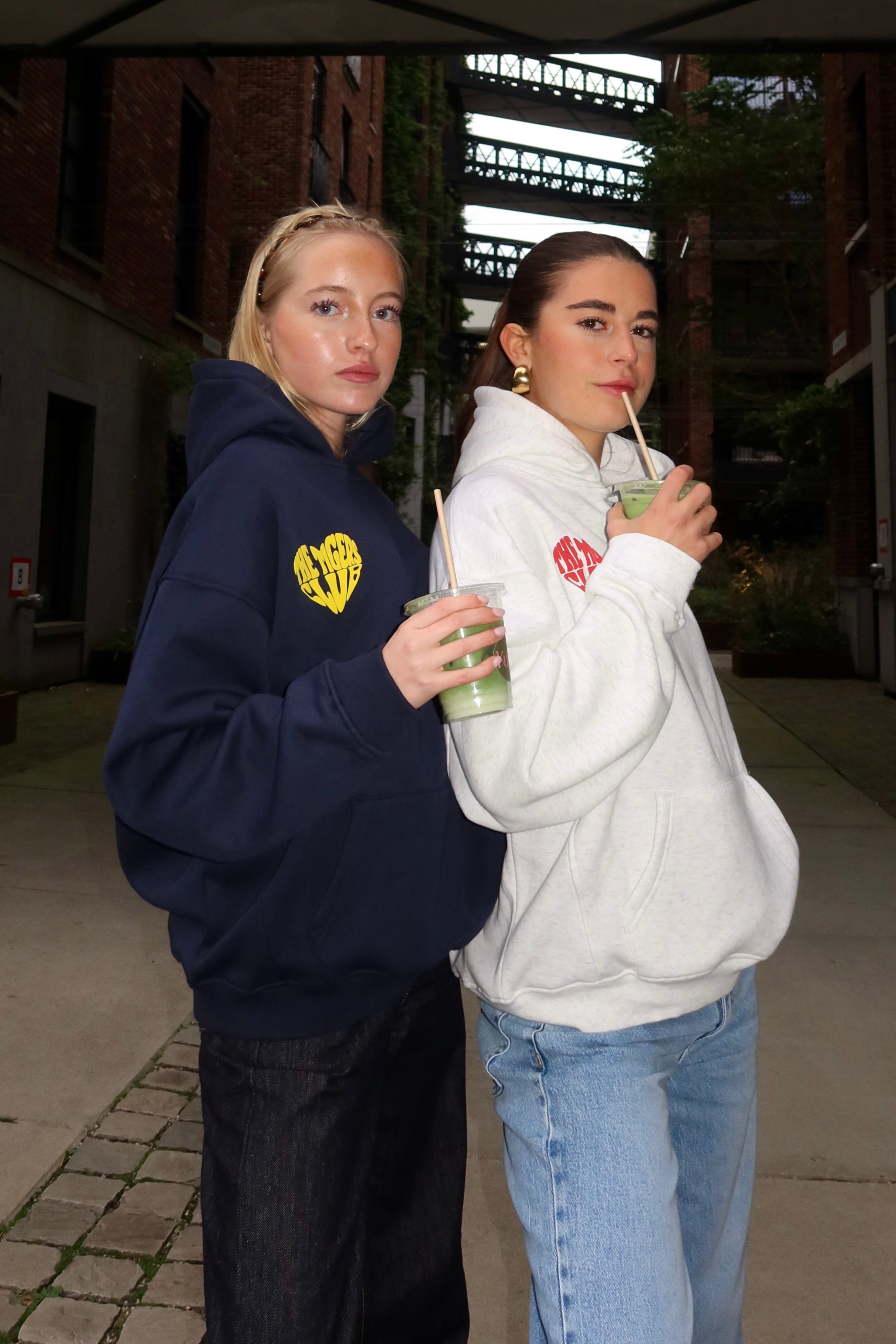 Love Tigers Hoodie - Marineblau