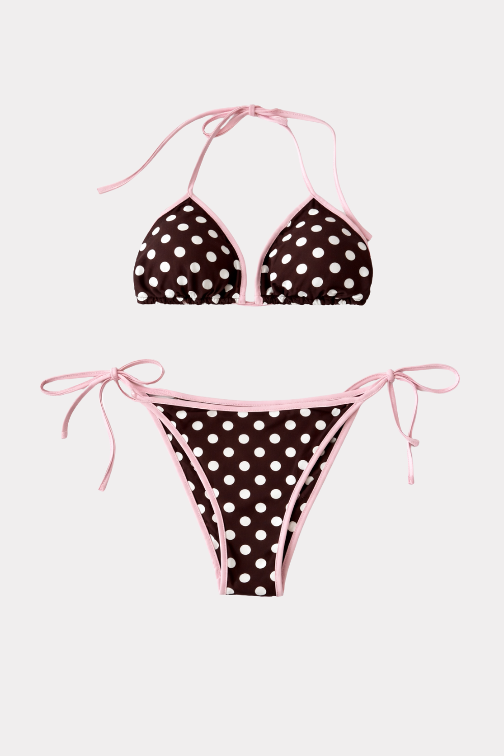 Dotje Bikini - Rosa/Braun