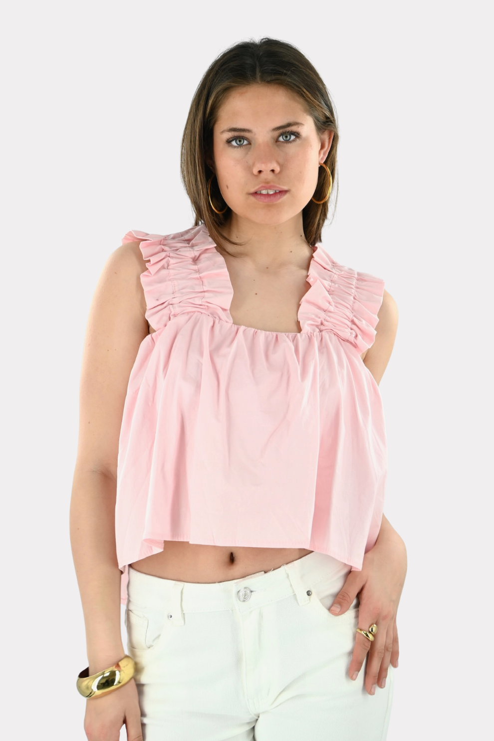 Bubble top - light pink