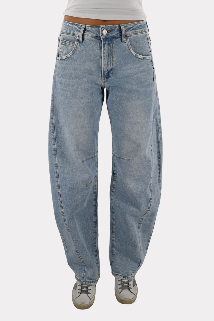 Line up barrel jeans - blauw