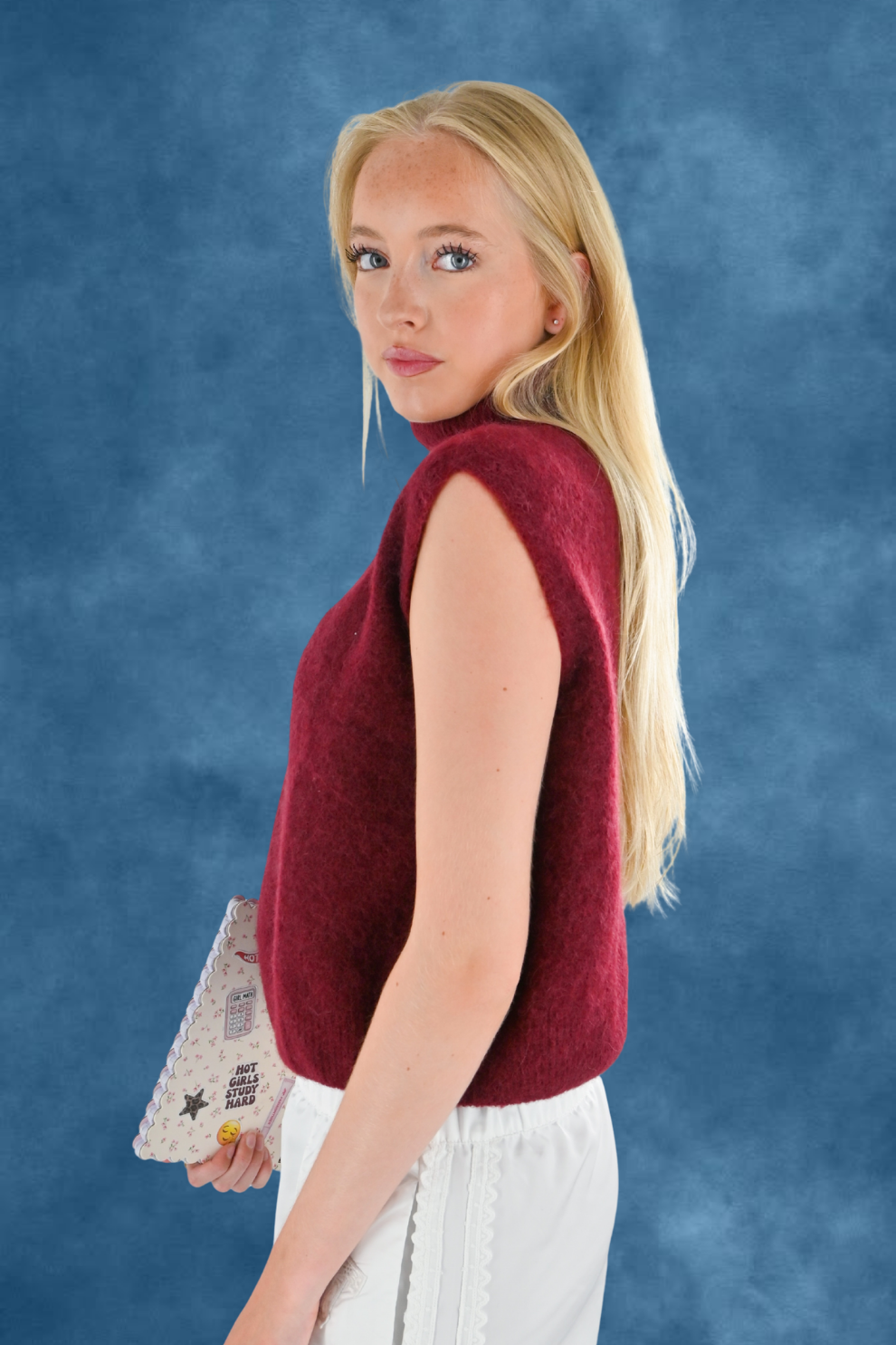 Cozy high knit - bordeaux rood (pre-order)