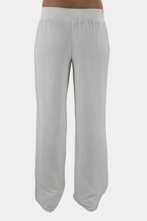 Linen coast pants - white