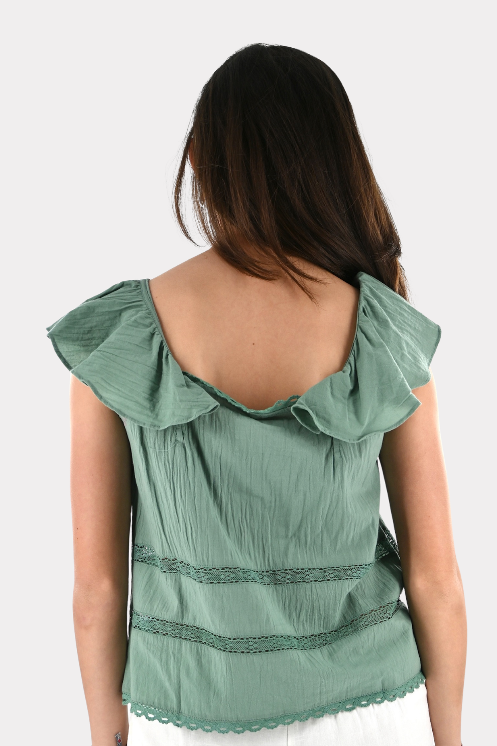 Sail top - sage green