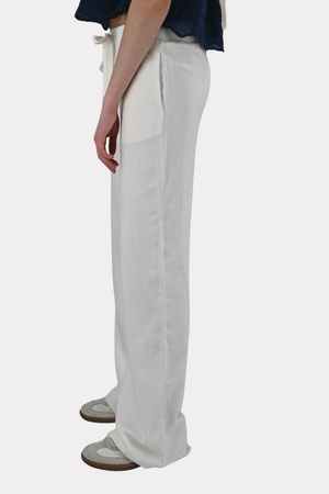 Linen coast pants - white