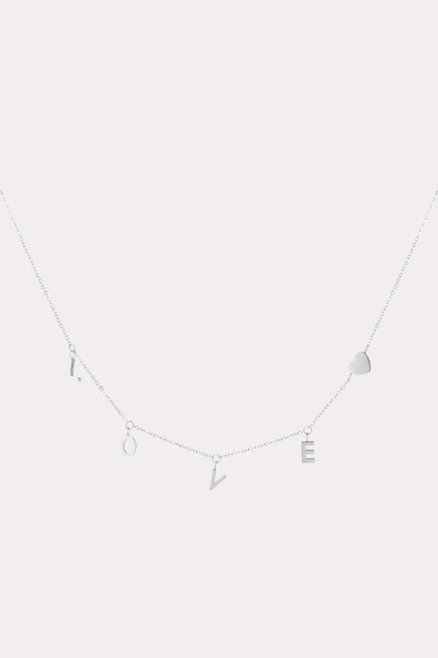 Love yourself necklace - silver