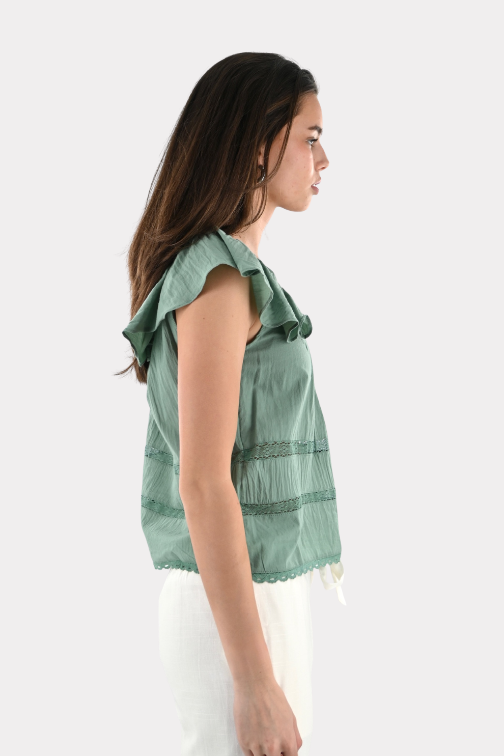 Sail top - sage green