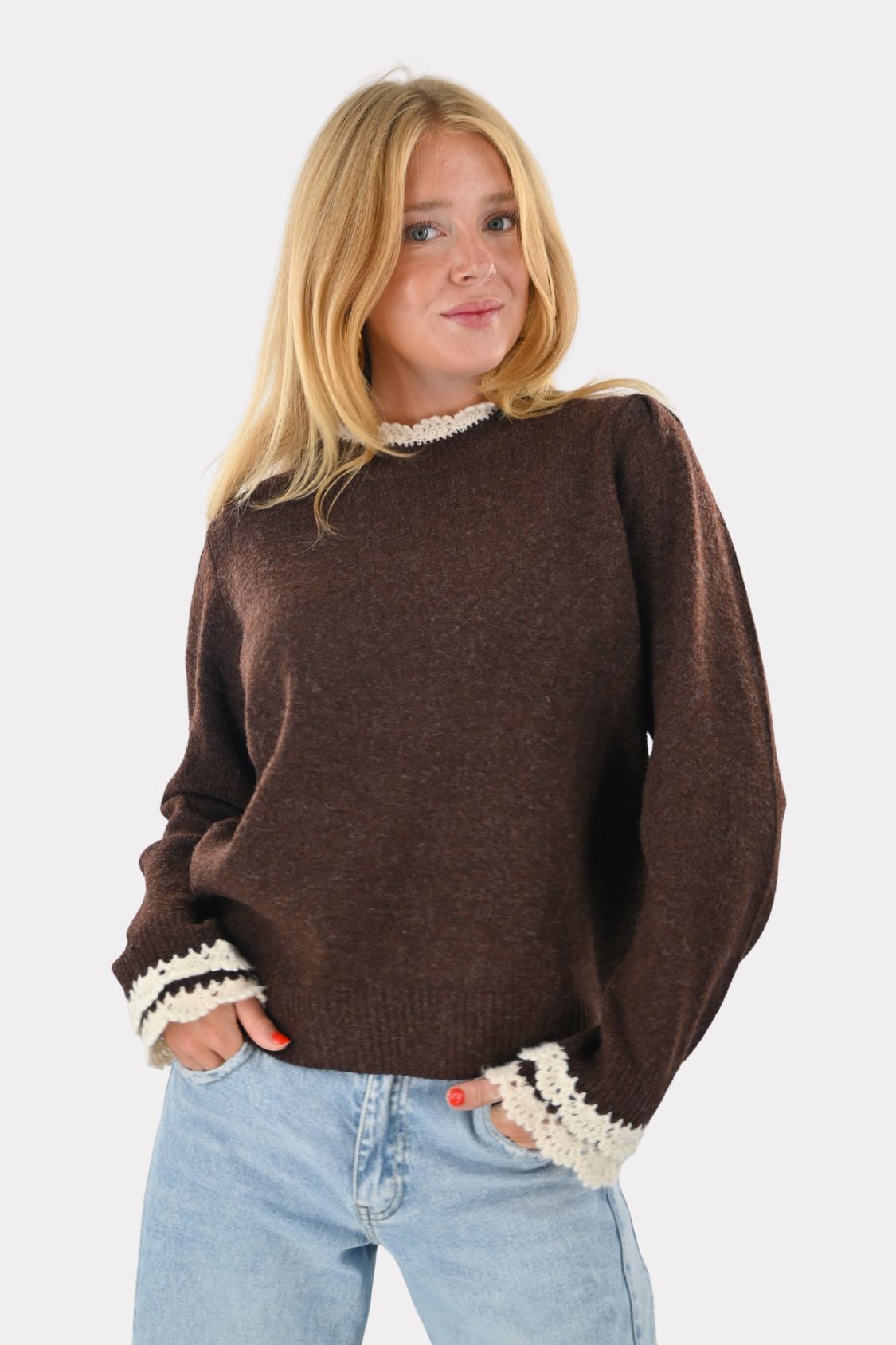 Joelle en maille - marron