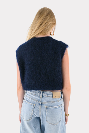 Superweicher Strick - Marineblau