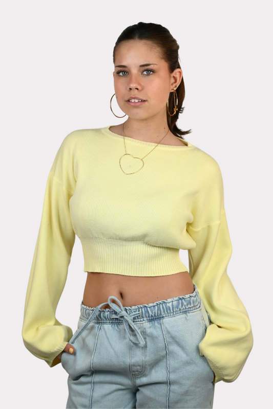 Linna knit - pale yellow