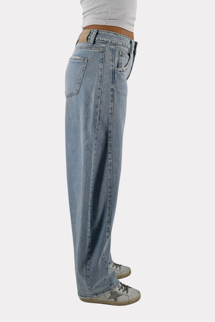 Line up barrel jeans - blauw