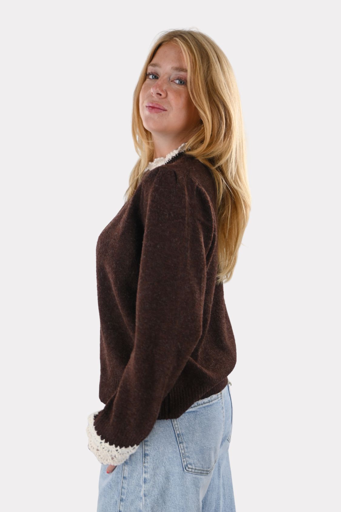 Joelle en maille - marron