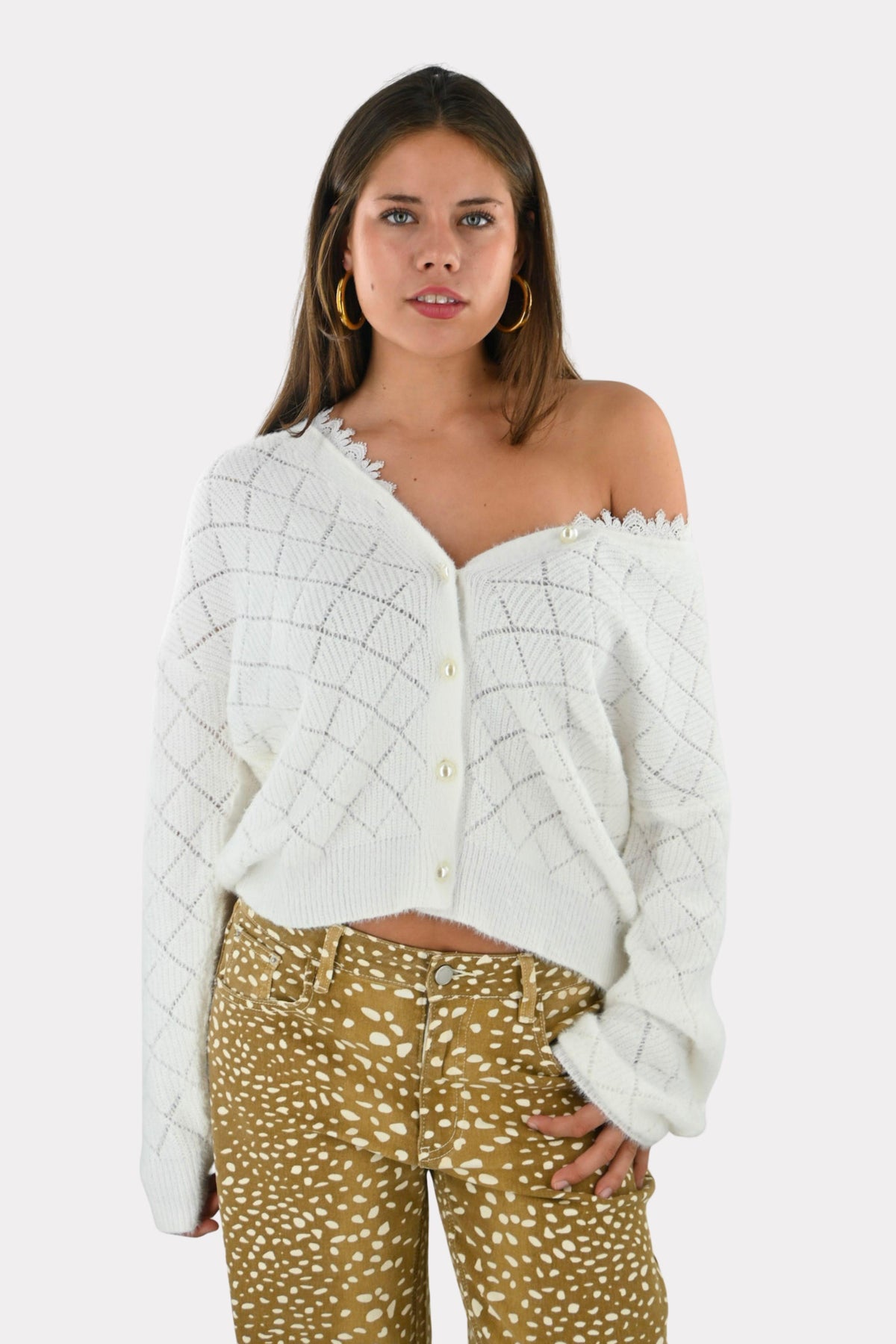 Rosie cardigan - white