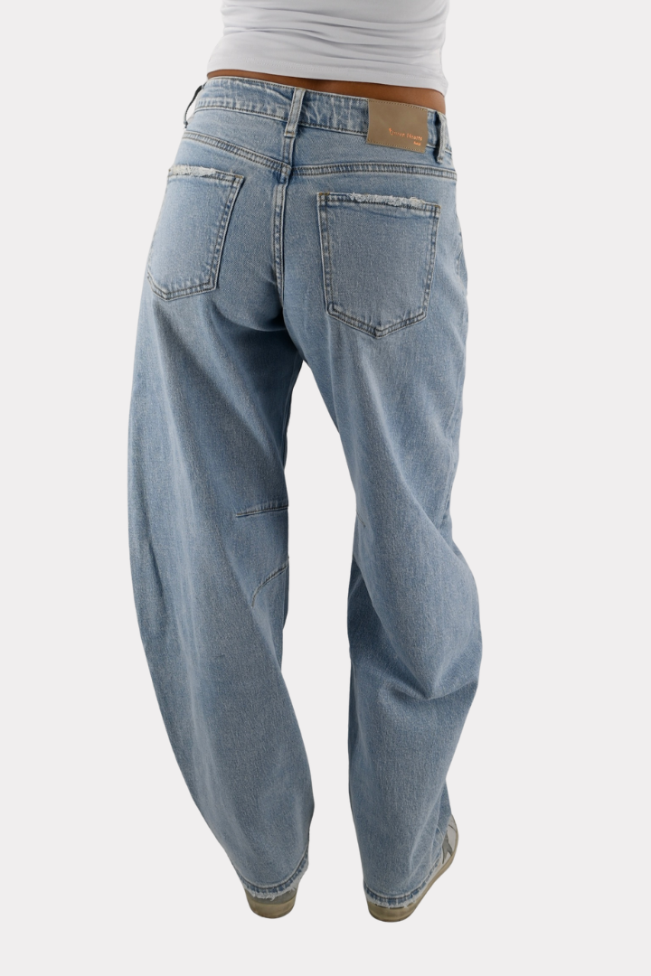 Line up barrel jeans - blauw