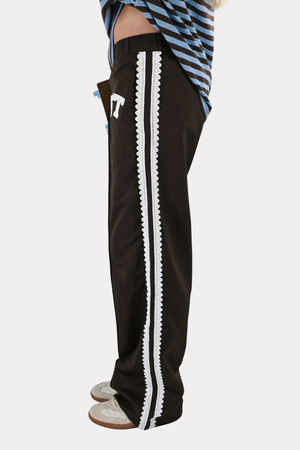 FT Spitzenhose - braun
