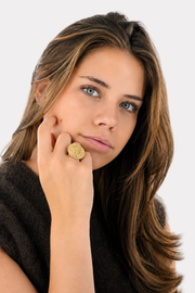 Coin ring - gold
