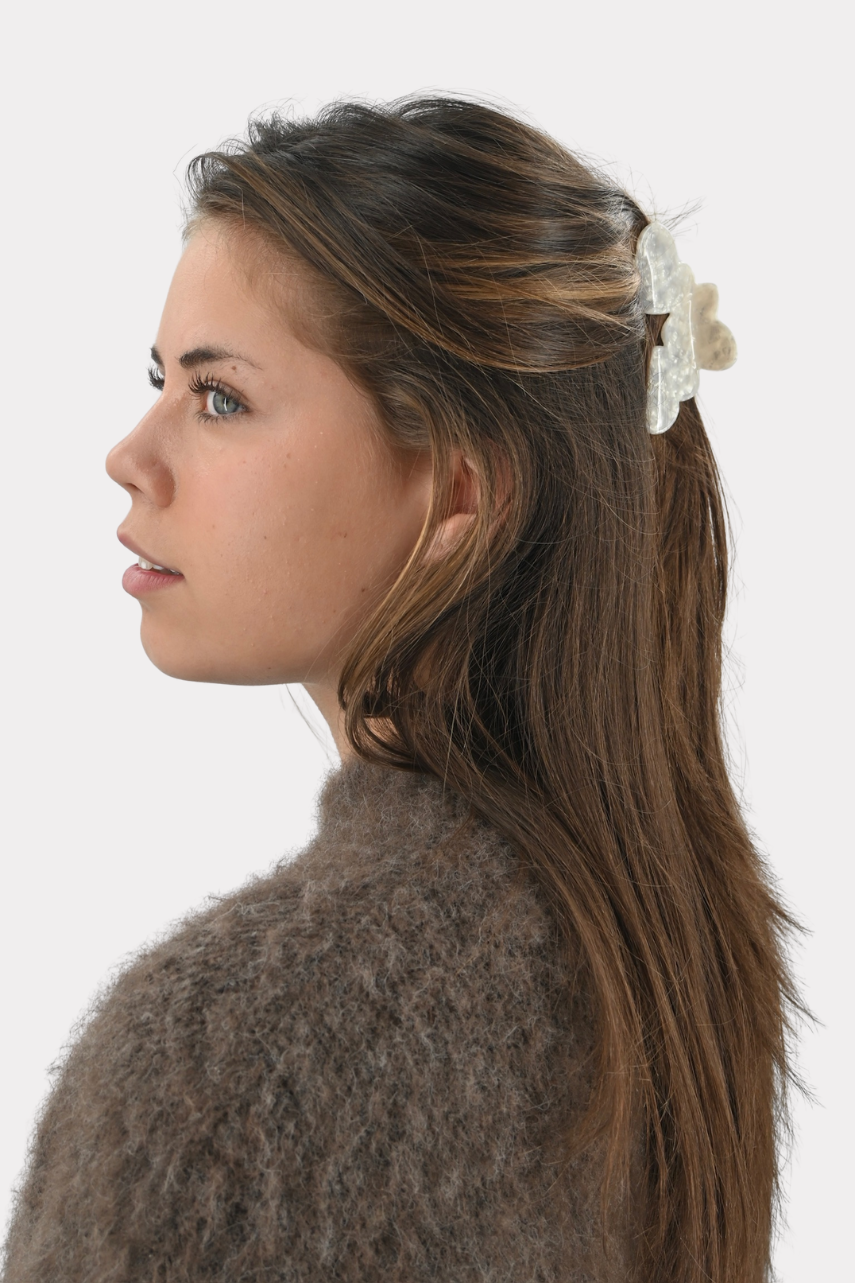 Soft shine barrette cheveux - blanc