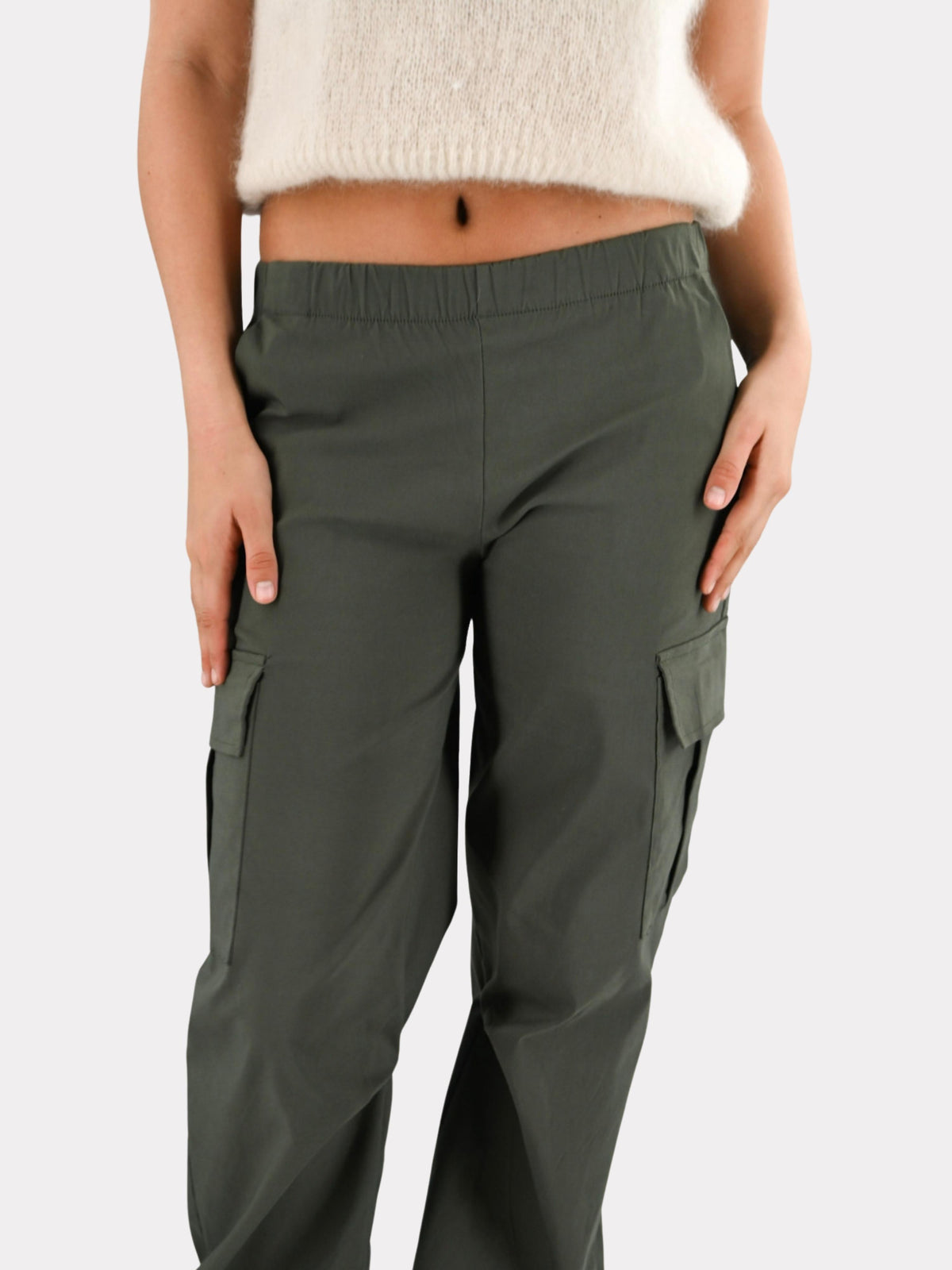 Pantalon cargo - vert