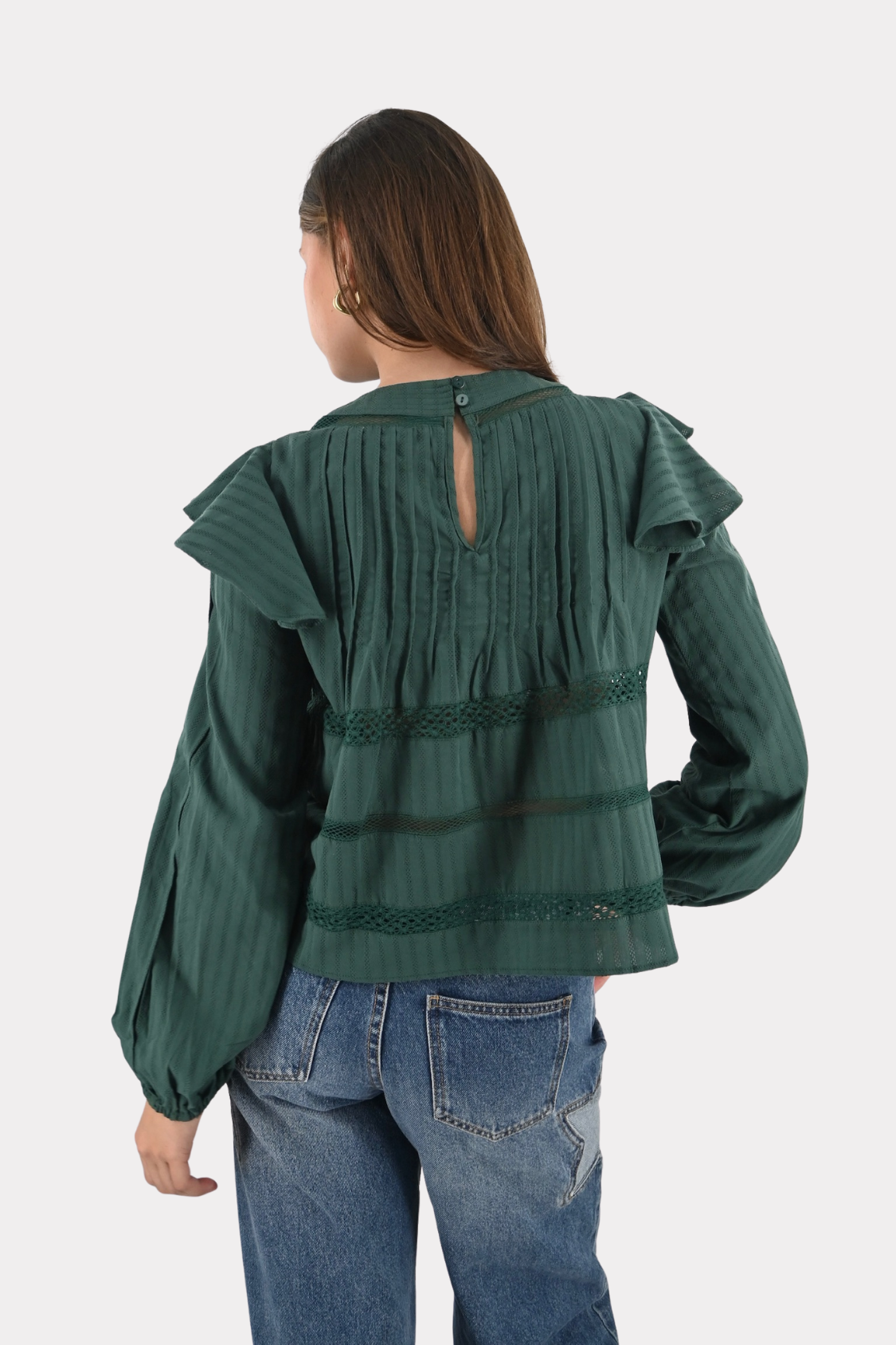 Zala-blouse-long-sleeve-donker-groen-fashiontiger-4