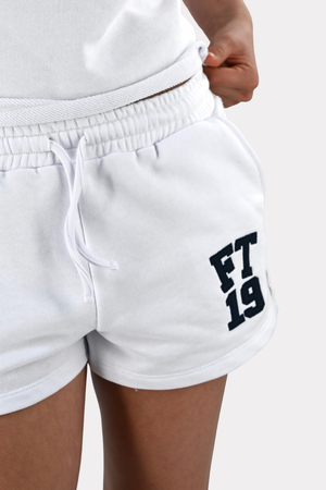 College-Shorts - Weiß