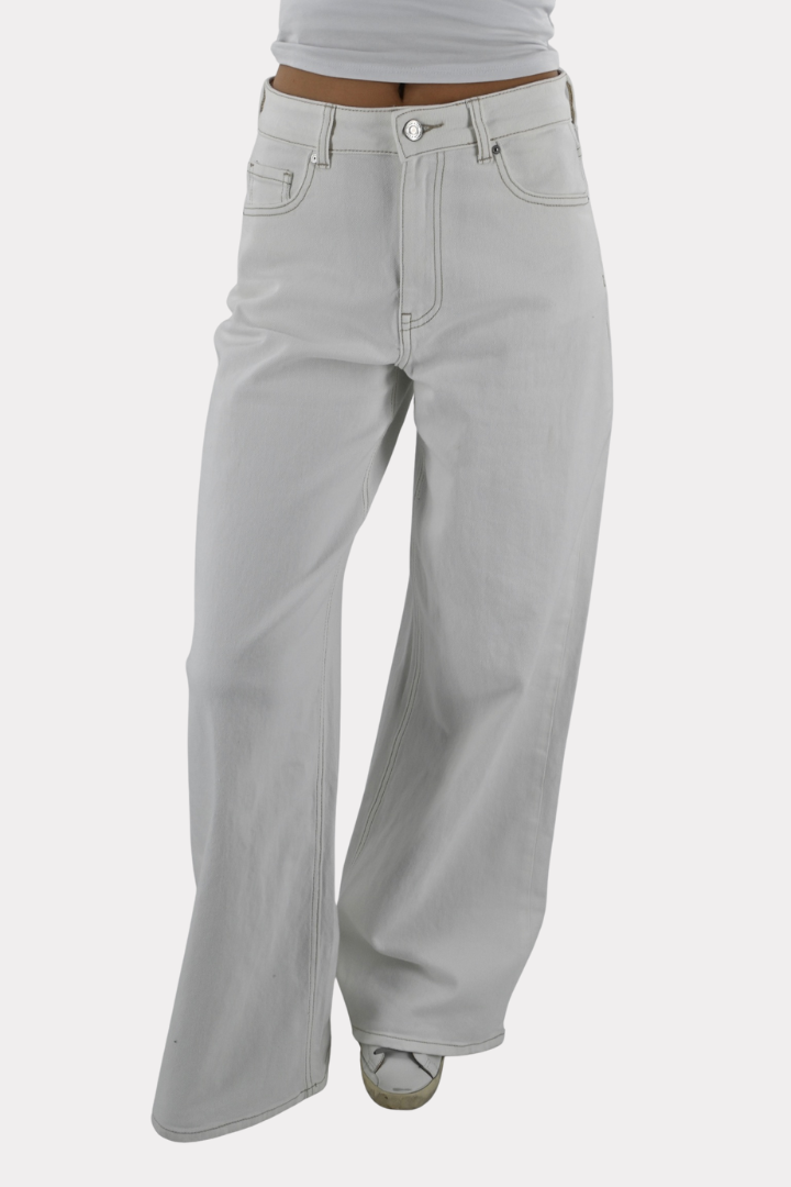 White breeze baggy jeans - wit