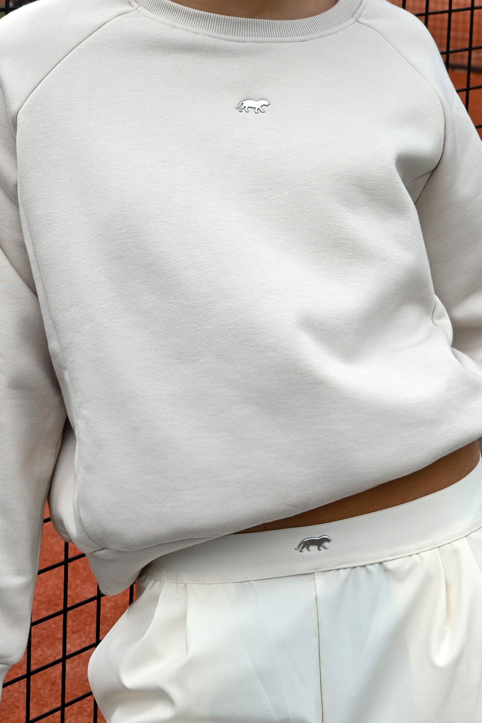 Tiger sweat col rond - crème