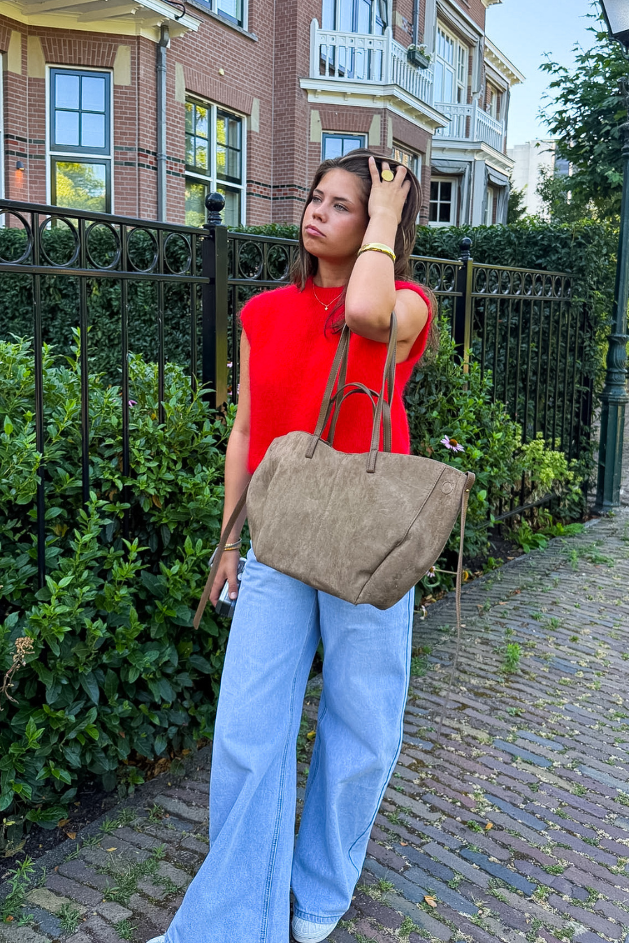 Signature bag - camel