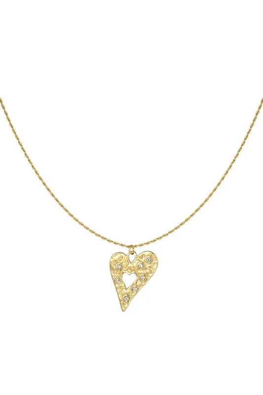 Heart of gold necklace - goud