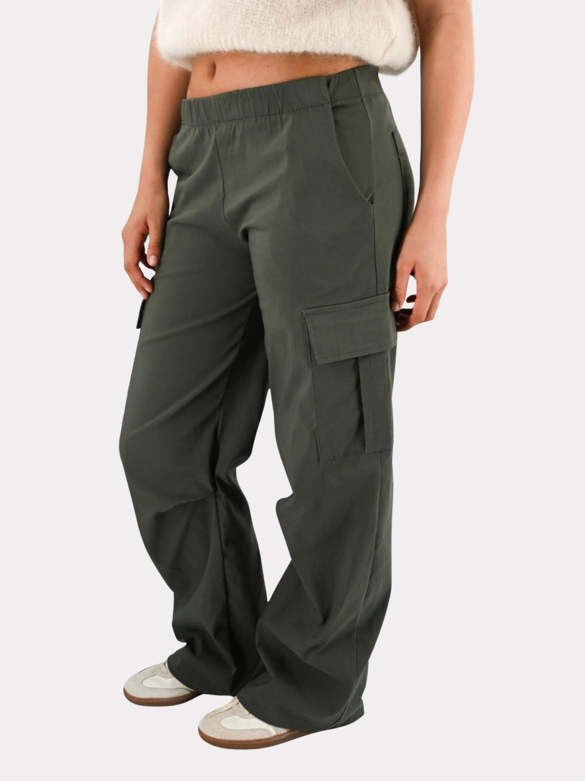 Pantalon cargo - vert