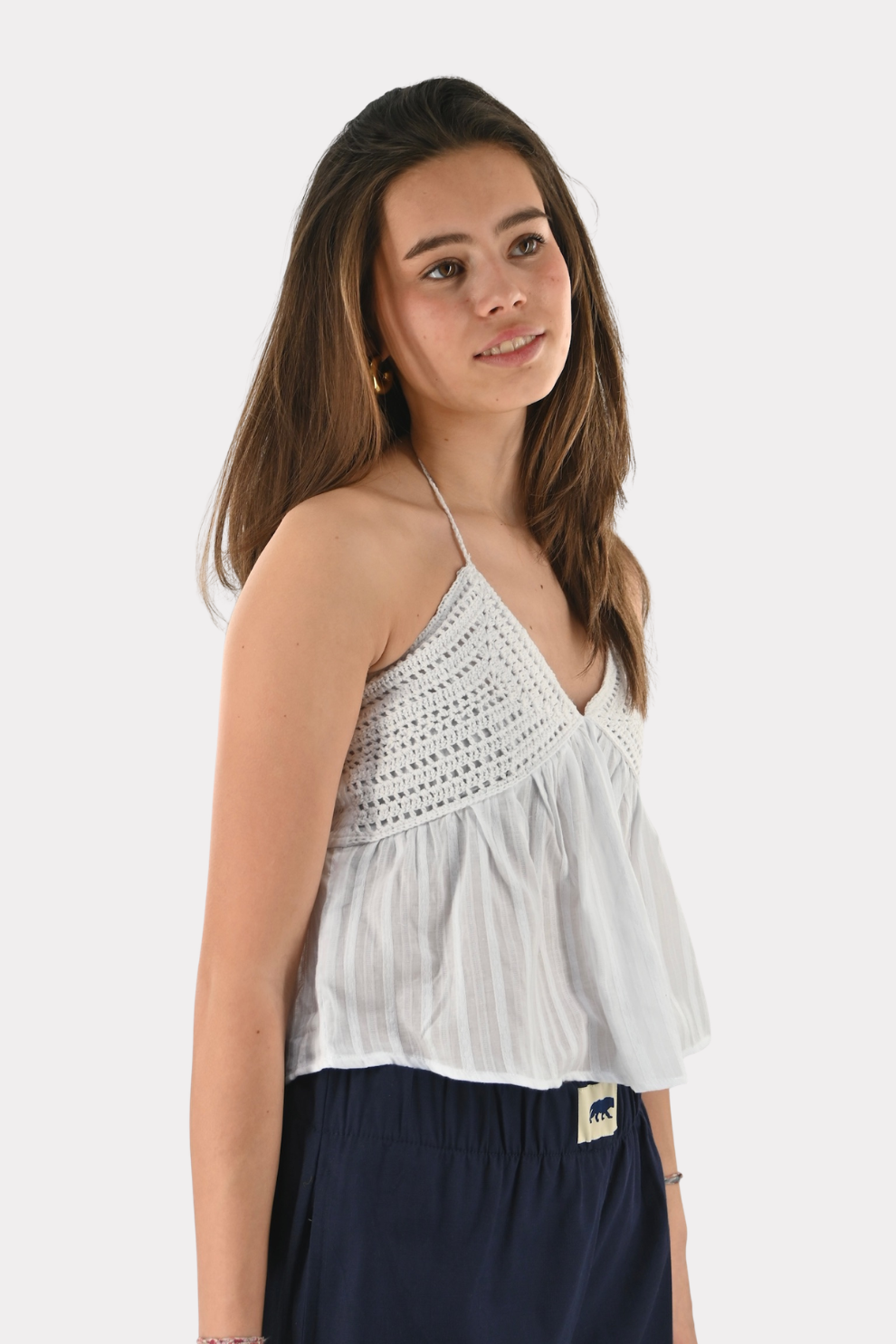 Wave top - white