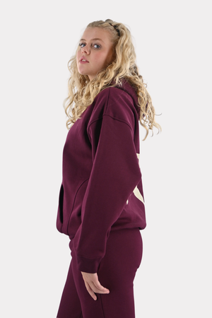 Tiger-star-lounge-hoodie-bordeaux-Fashiontiger-3