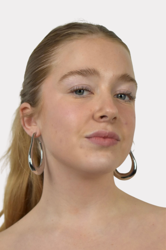 Droopy earrings - silver