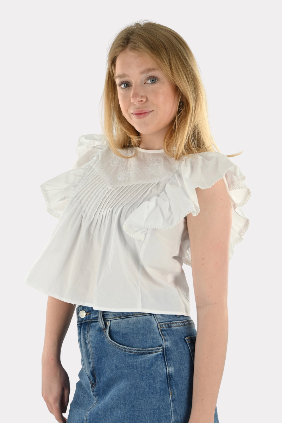 Tropical blouse - white