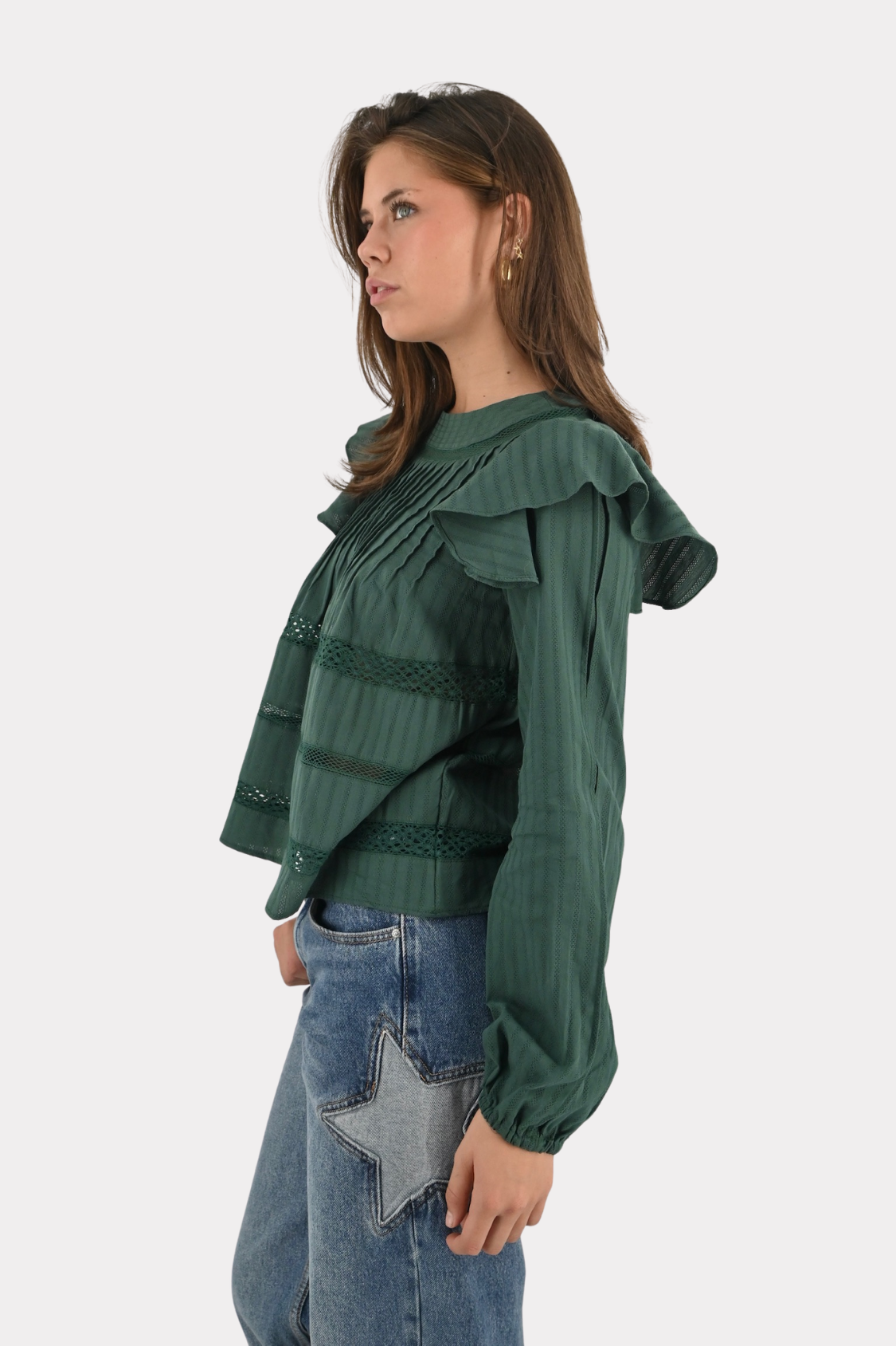 Zala-blouse-long-sleeve-donker-groen-fashiontiger-3