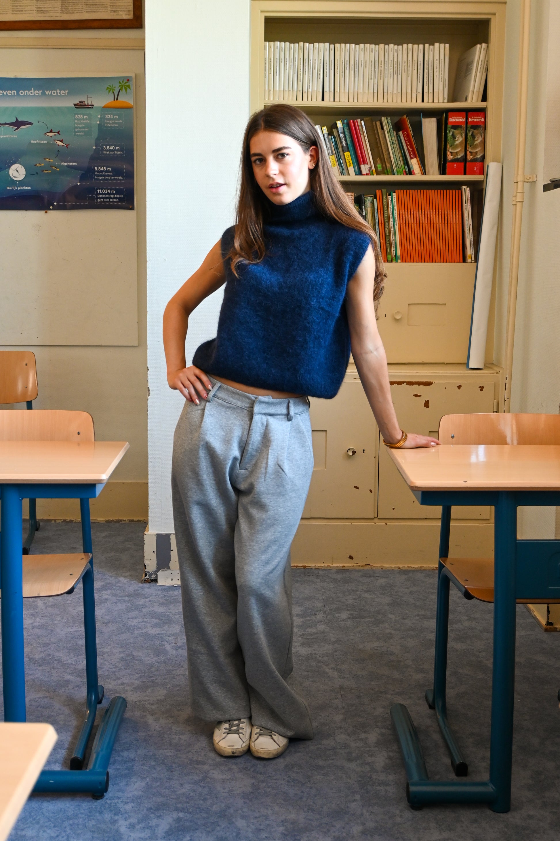 [photo_size]Parel is 1.60m lang en draagt maat XS.