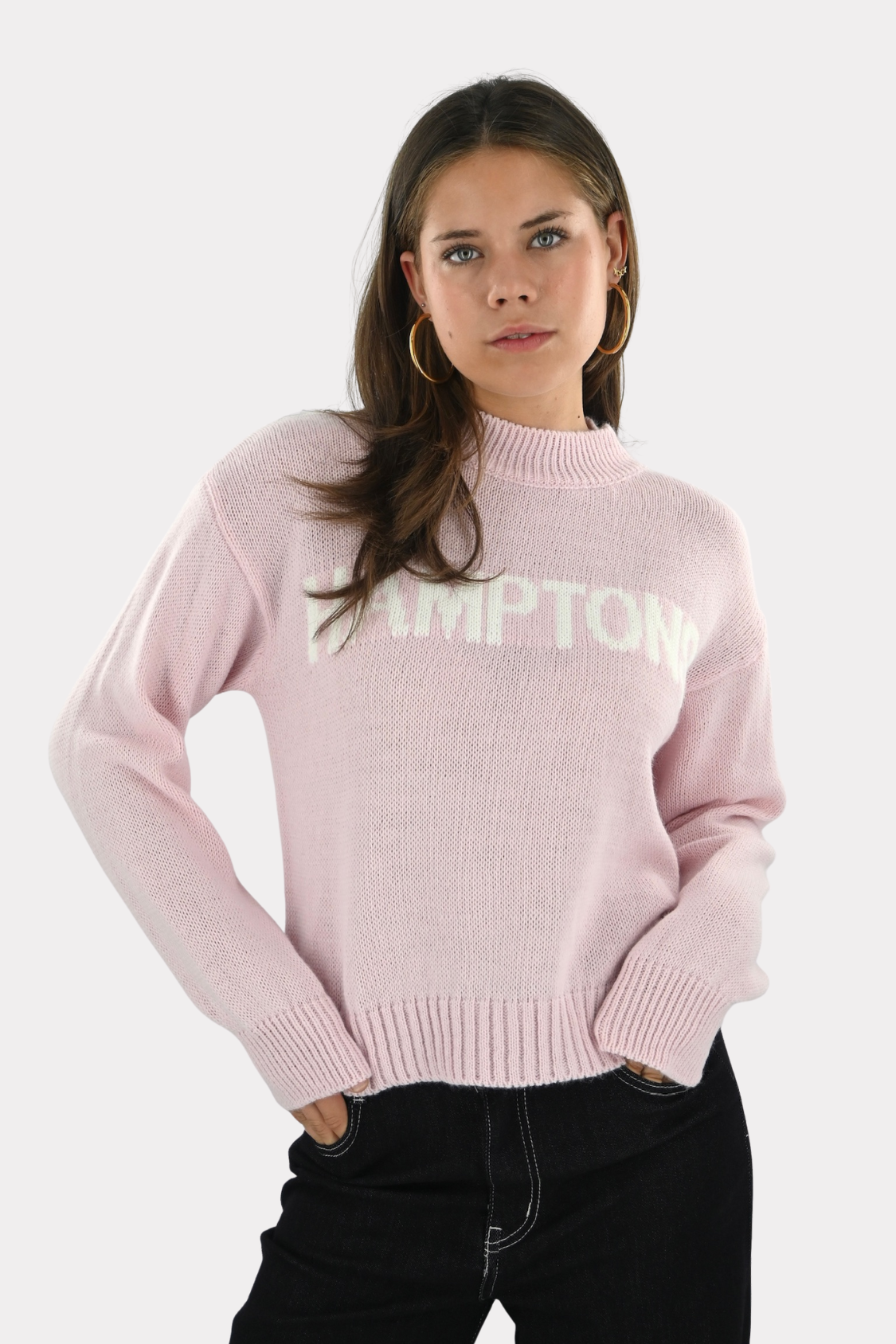 Hamptons knit - baby pink