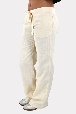 Linen coast pants - beige