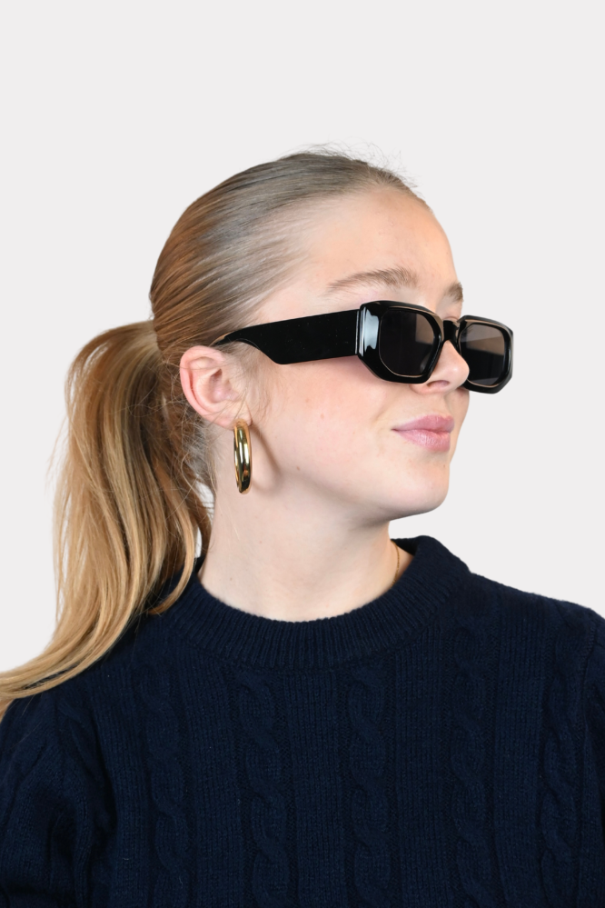 Statement sunglasses - black