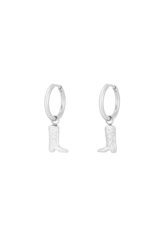 Cowgirl earrings - zilver