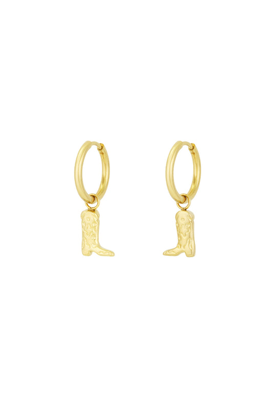 Cowgirl earrings - goud